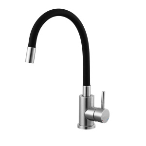 SS-02 КУХОННЫЙ СМЕСИТЕЛЬ KNOTLOR Матовая сталь