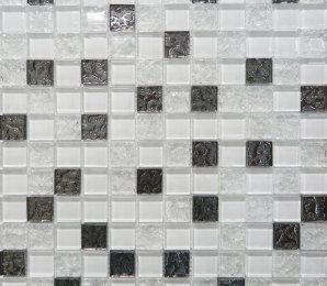 Мозаик Глэс Вайт / Mosaic Glass White DW7MGW00 Декор 300х300