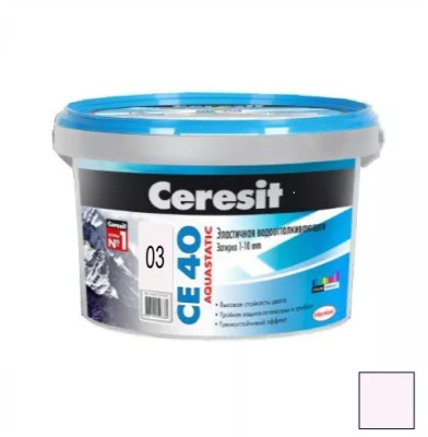 CE 40/2 Затирка аквастатик (белый мрамор 03)